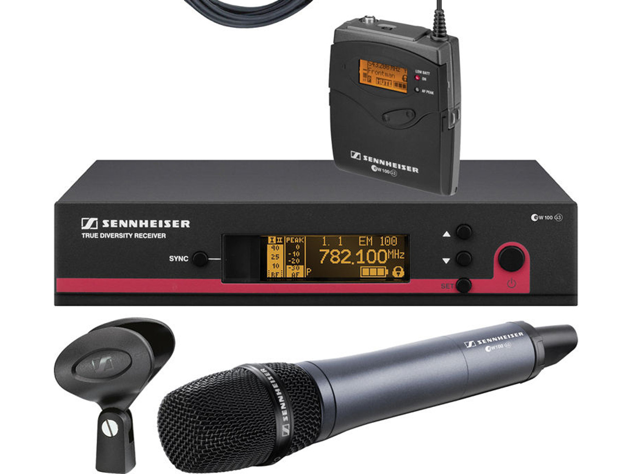 Sennheiser ew100 g3 ch 70 4-way radio mic kit 