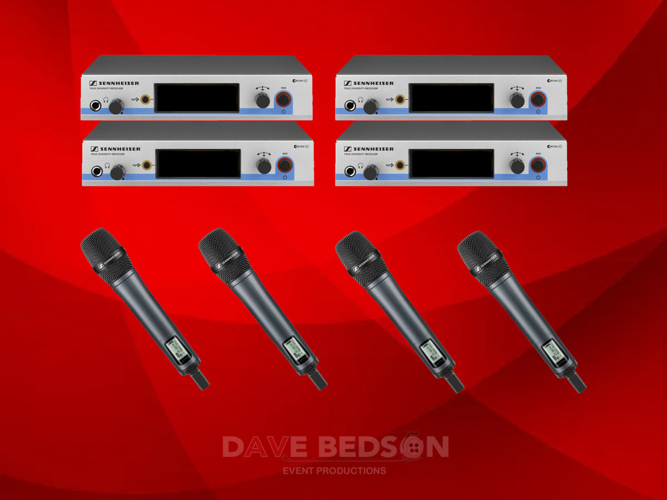 Sennheiser g3 4 x handheld radio wireless mic microphone