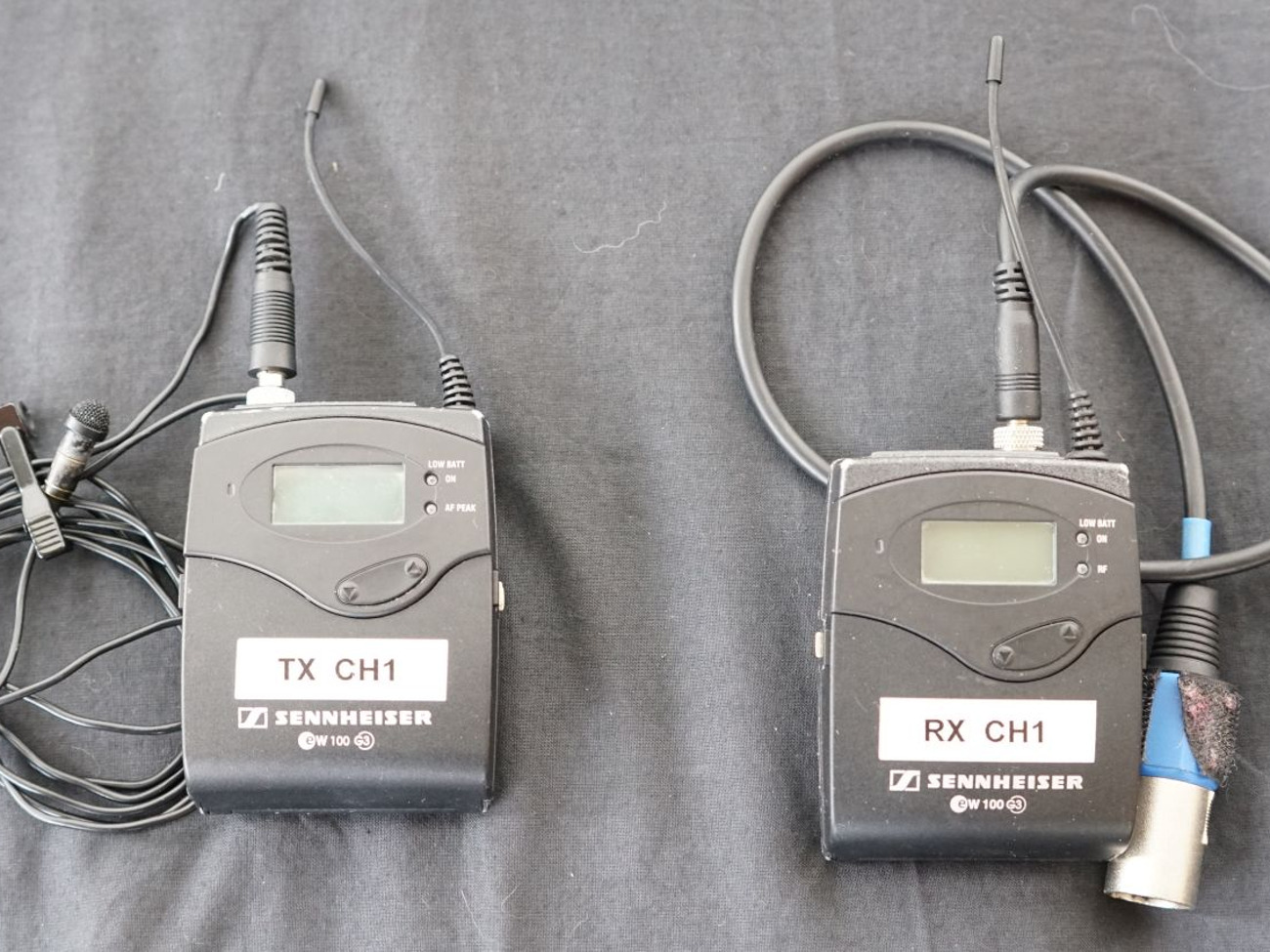 Sennheiser g3 radio mic + red dot lav mic