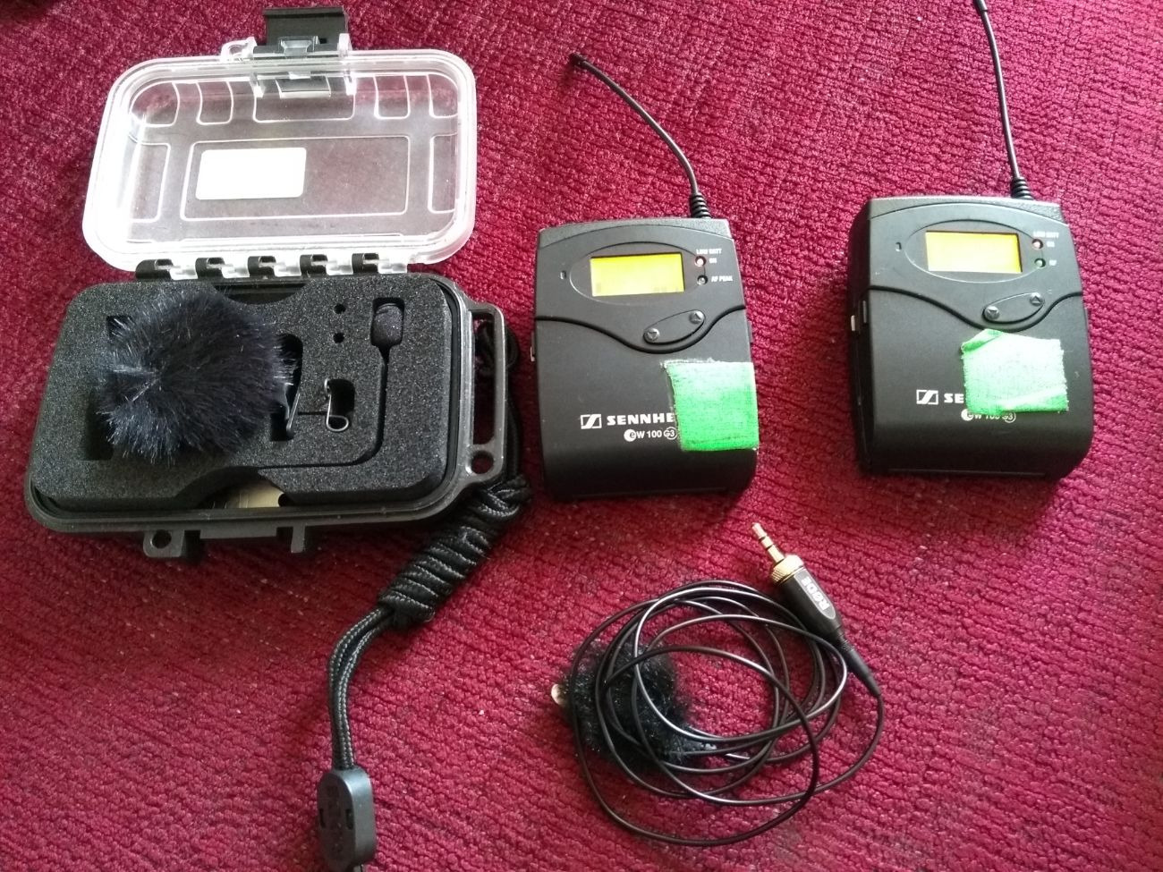Sennheiser g3 radio mic kit with rode lavalier mic