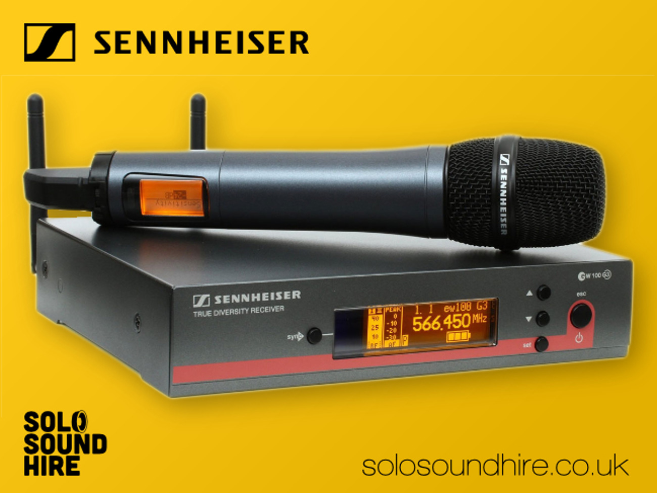 Sennheiser g4 handheld wireless mic & receiver