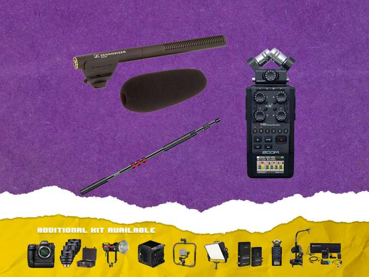 Sennheiser mke600 / zoom h6 boom microphone kit