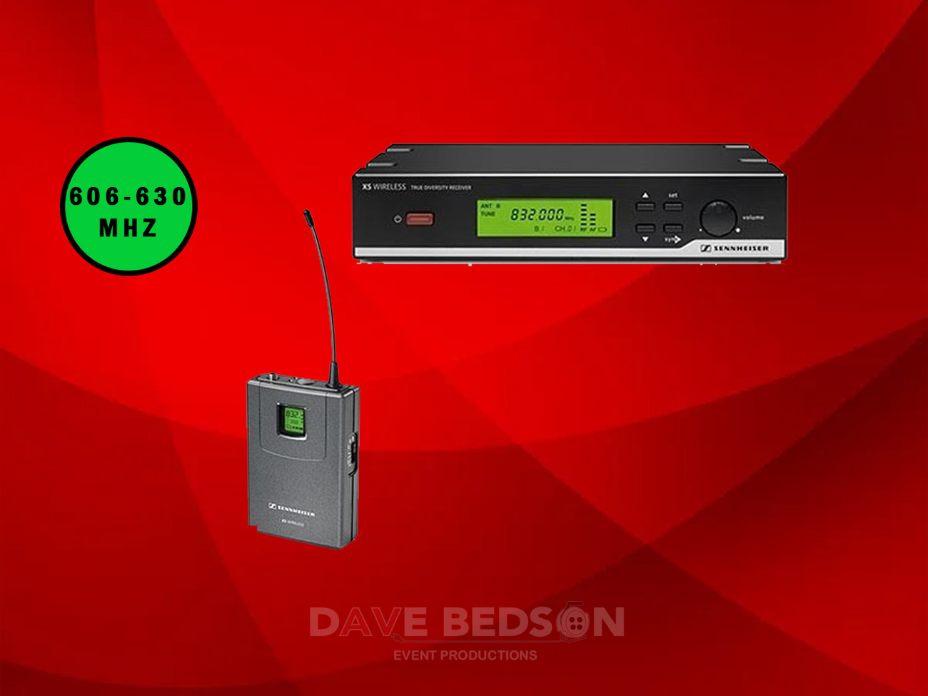 Sennheiser wireless head headset microphone mic