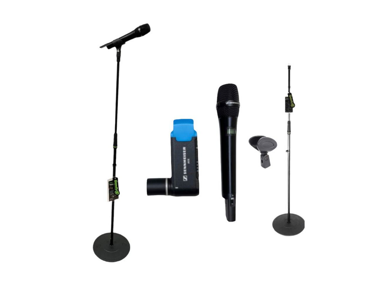 Sennheiser wireless microphone floor stands handheld xlr mic