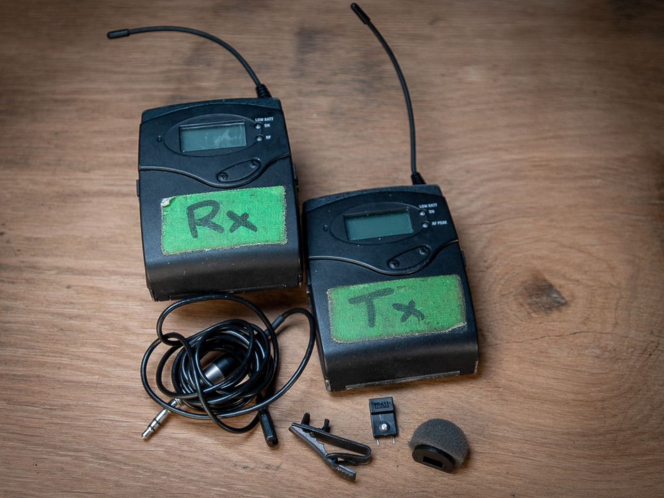 Sennheisser g3 radio mic set with tram lapel