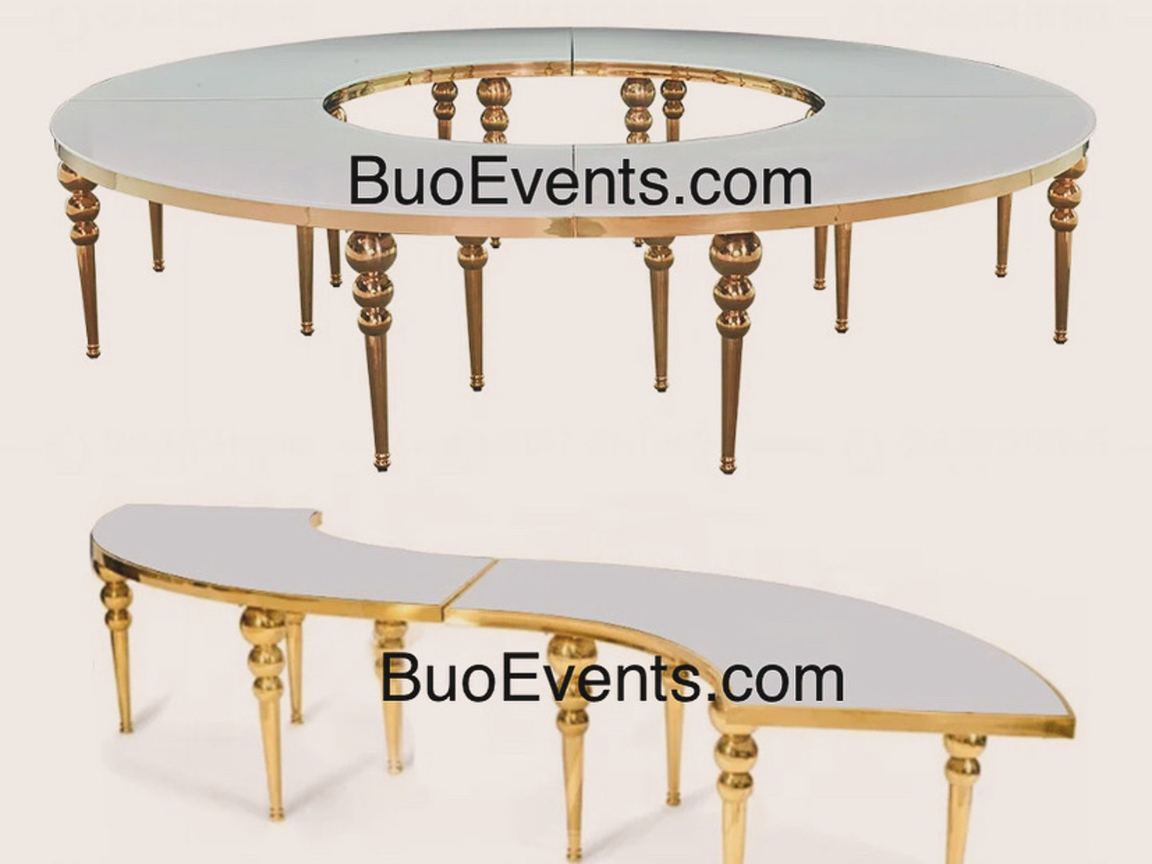 Serpentine table s table stainless steel