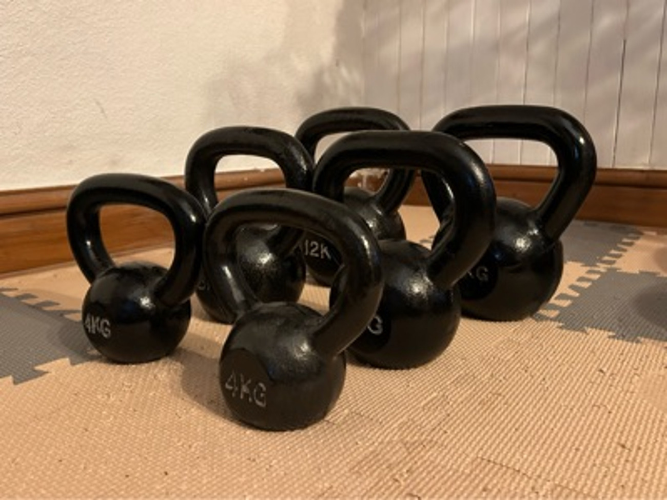 Rent Set of 12kg 8kg 4kg Kettlebells from Julie C Levenshulme Manchester for 2 5 day