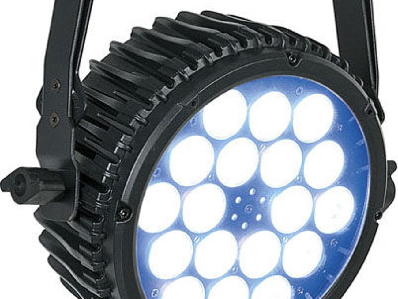 Set of 8 led lights - showtec compact par 18 mkii black