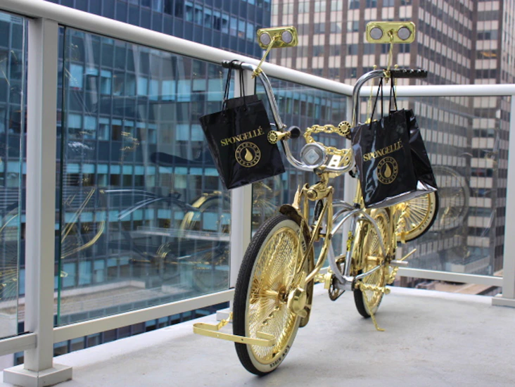 Lowrider bikes for set props gold and/or chrome available