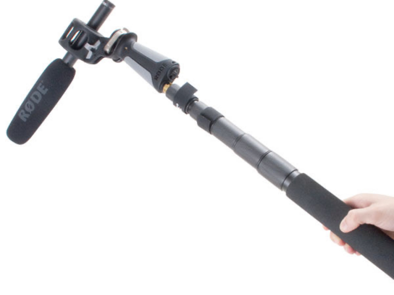 Shotgun mic and boom pole 