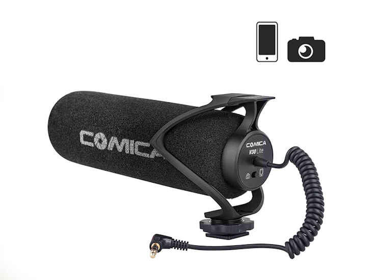 Shotgun microphone - video camera microphone - comica