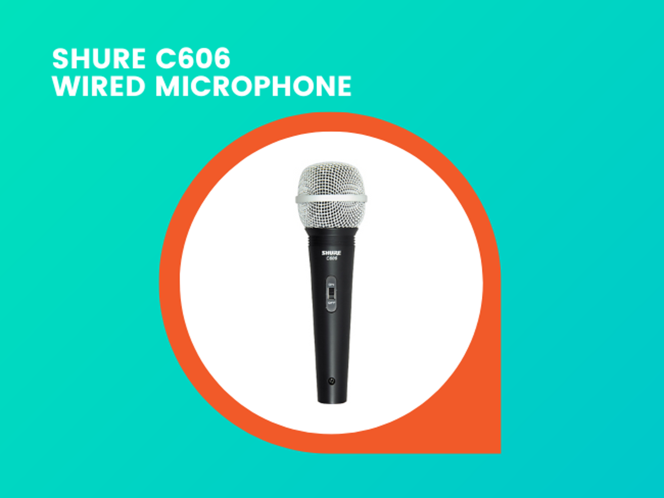 Shure c606 wired microphone