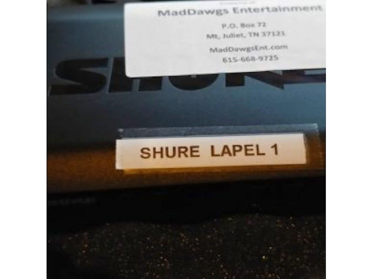 Shure lapel mic