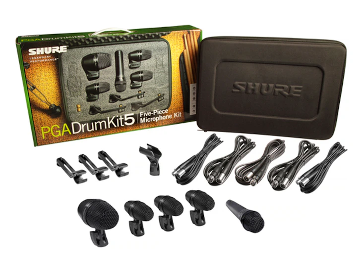 Shure pgadrumkit5 drum microphone kit