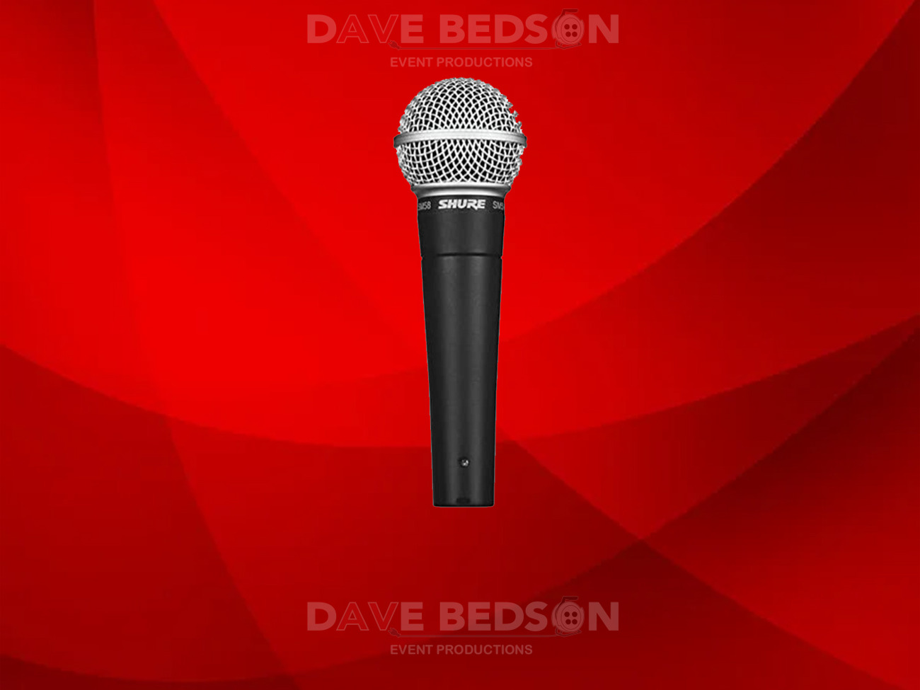 Shure sm58 cabled mic microphone xlr professional