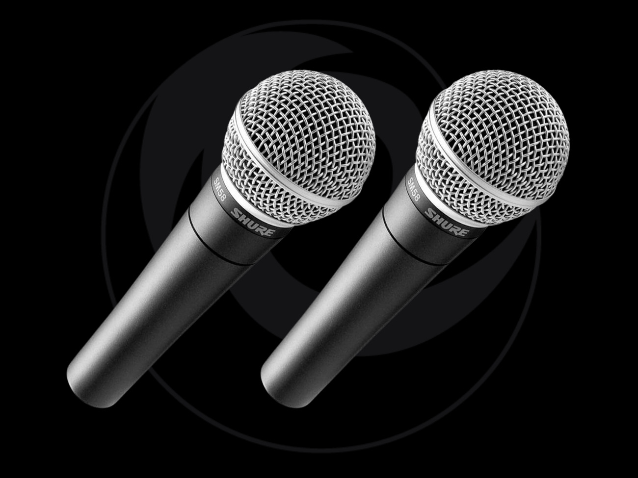 Shure sm58 dynamic vocal microphone x2 pair