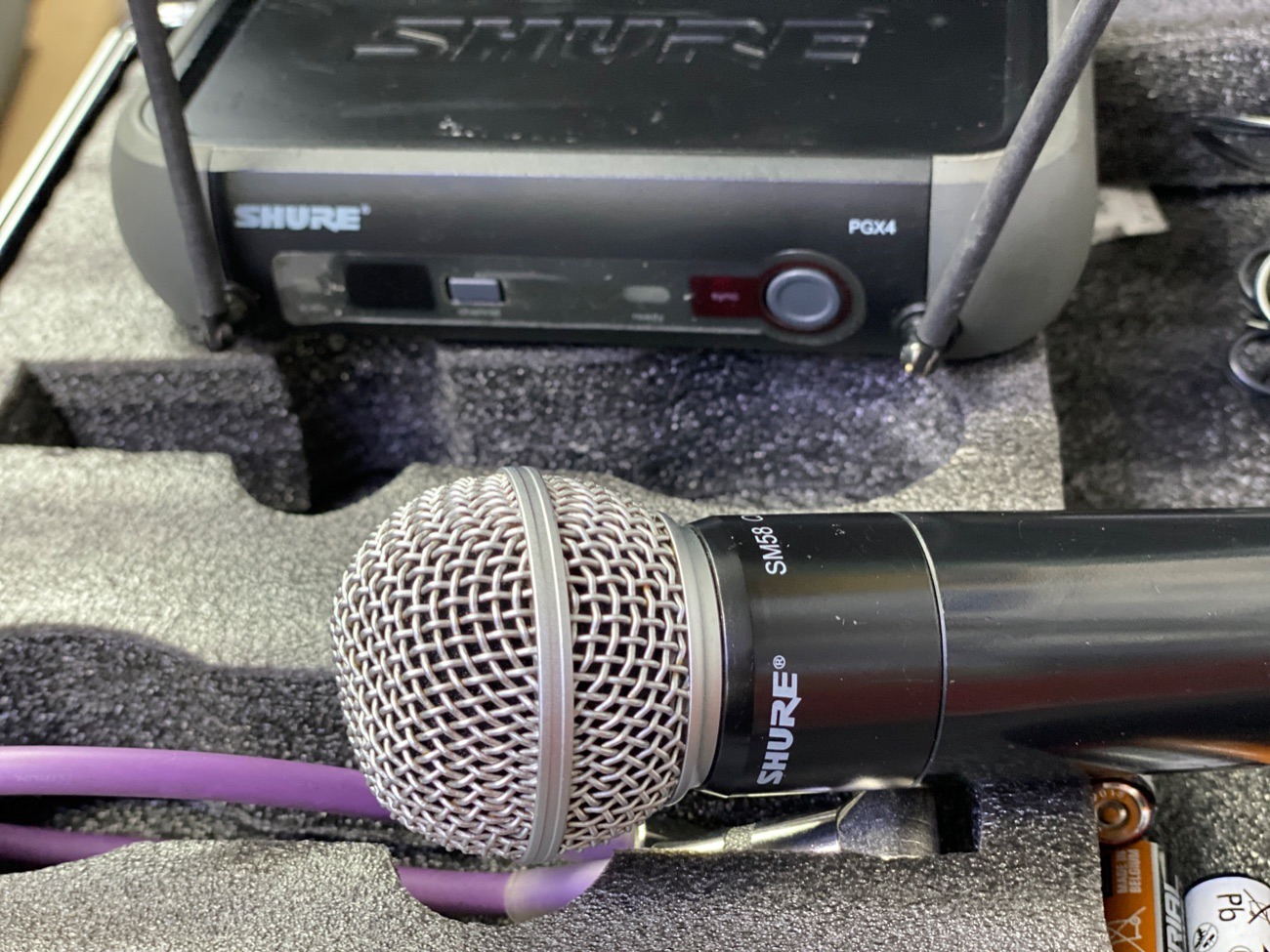 Shure sm58 wireless microphone system