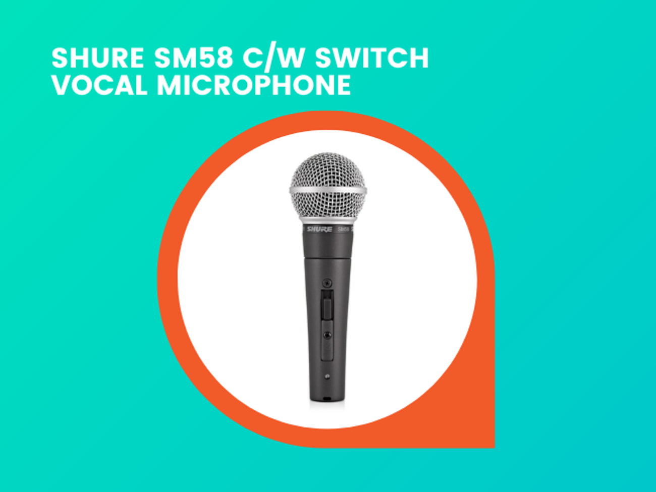 Shure sm58se switched microphone