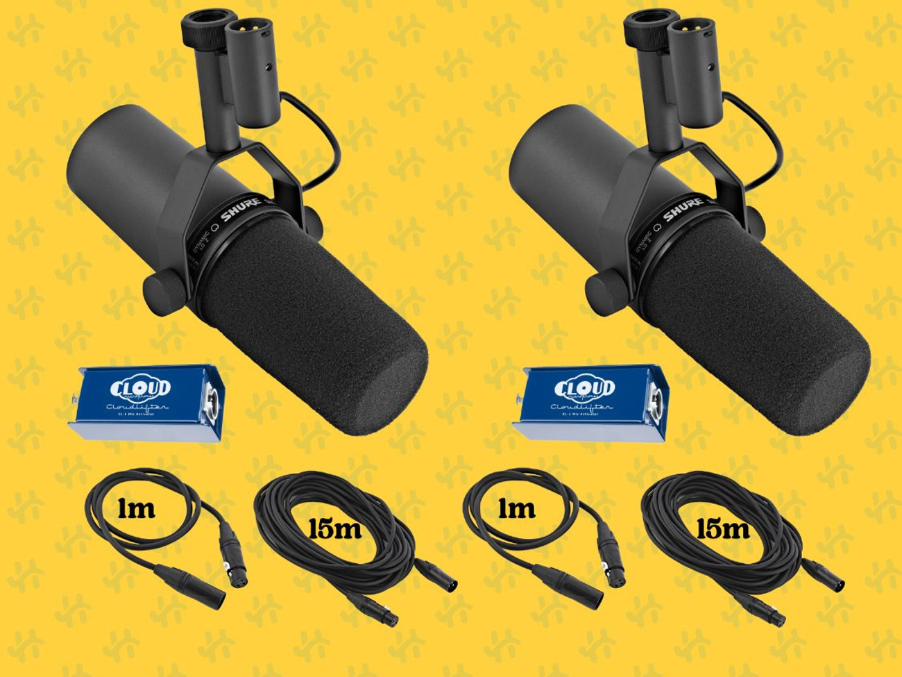 Shure sm7b | double podcast combo