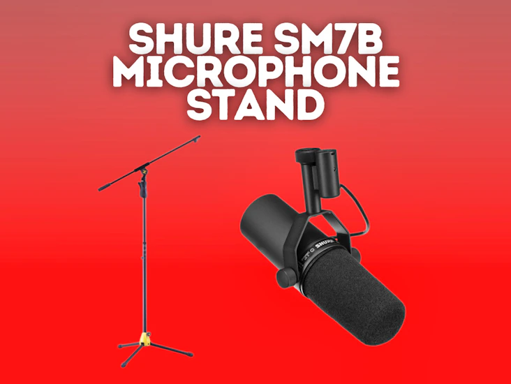 Shure sm7b studio microphone + microphone stand