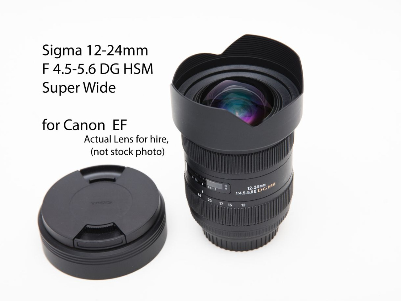 Sigma 12-24mm f 4.5-5.6 dg hsm mark ii uper wide lens for canon  ef