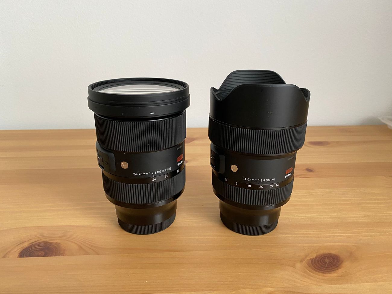 Sigma 14-24mm f2.8 dg dn art (e mount) + sigma 24-70mm f2.8 dg dn art (e mount)