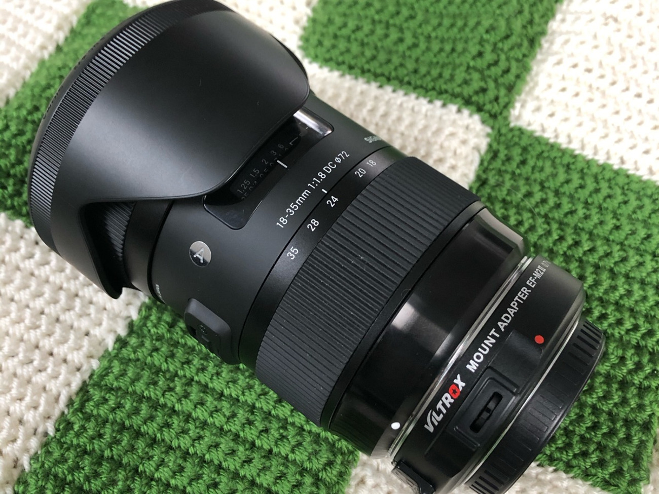 Sigma 18-35mm 1.8 + viltrox .71 ef to mft speedbooster