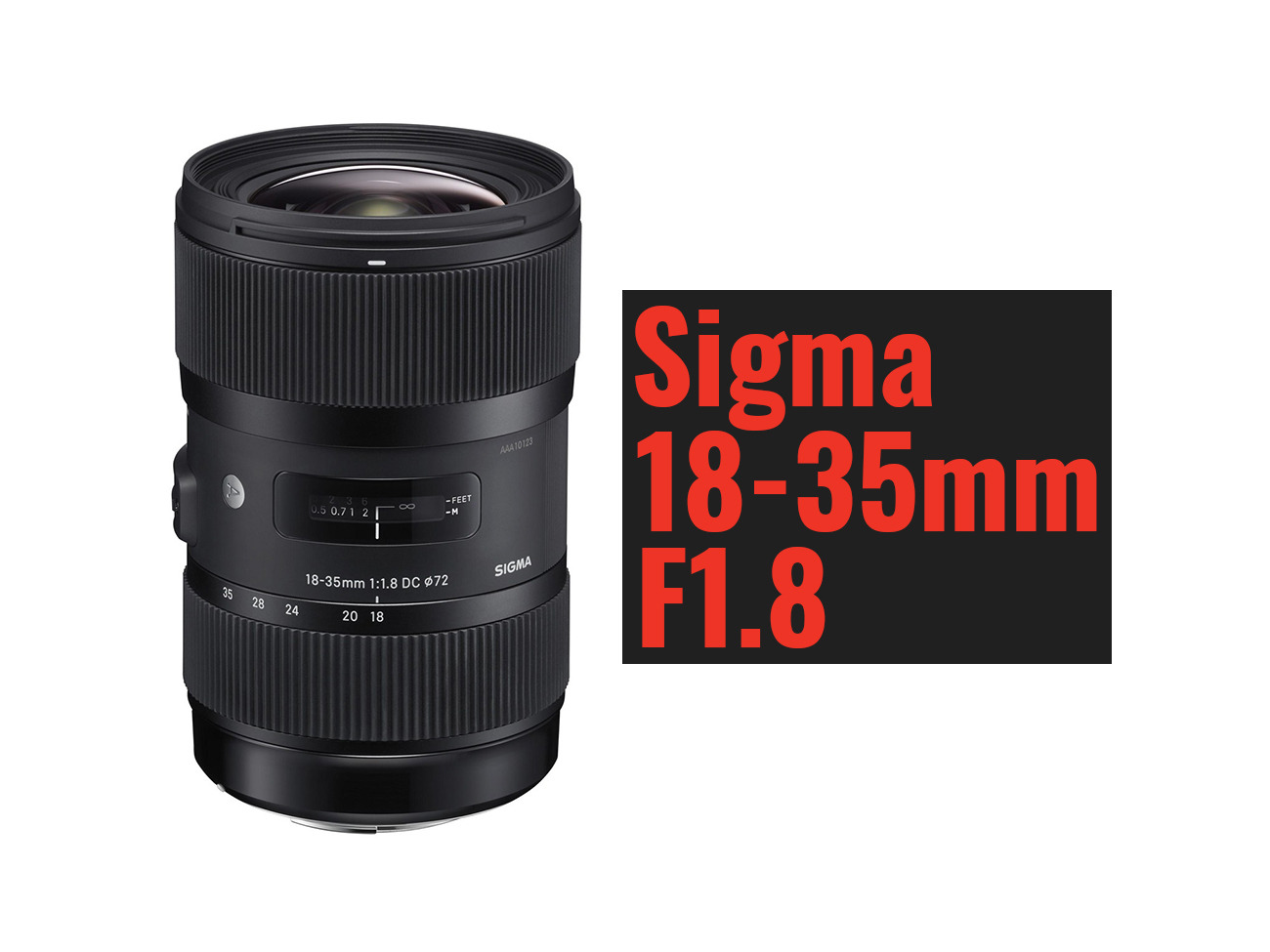 Sigma 18-35mm f/1.8 dc hsm art lens // ef mount