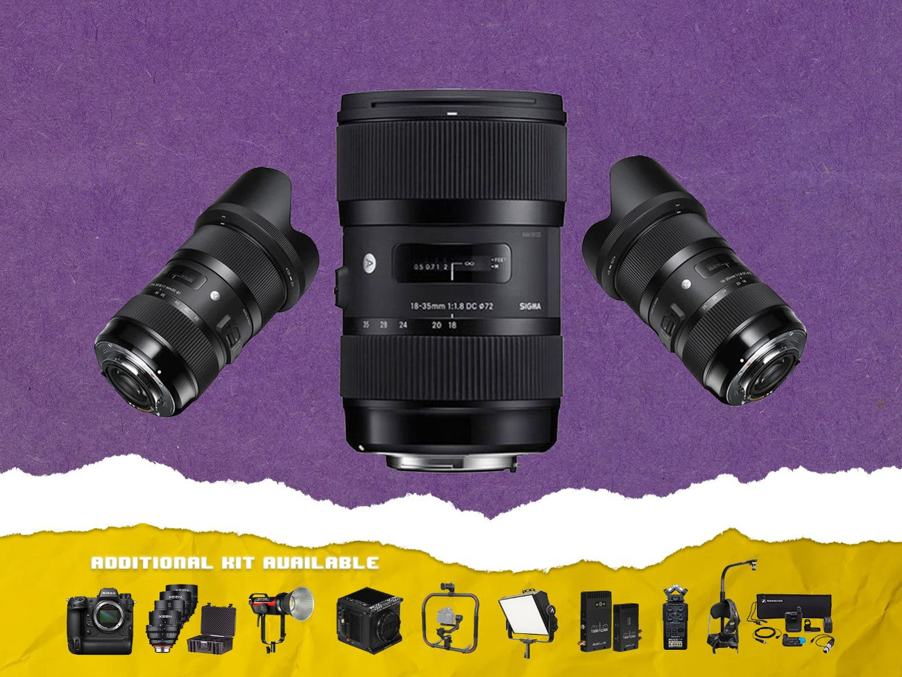 Sigma 18-35mm f/1.8 lens ef-s mount w/ follow focus ring