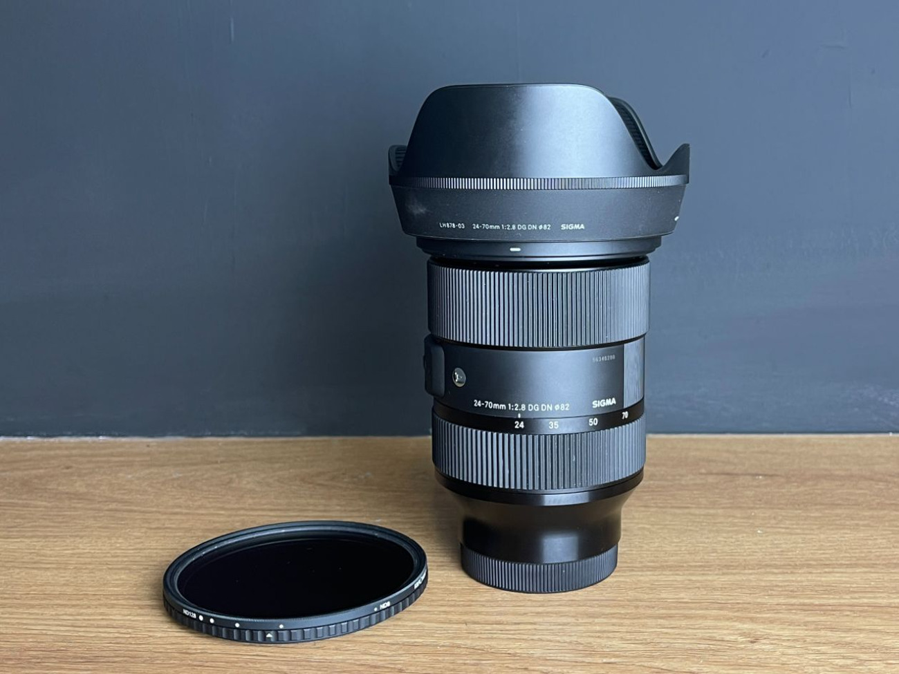 Sigma 24-70mm f2.8 dg art-sony e fit-with variable nd 8-128