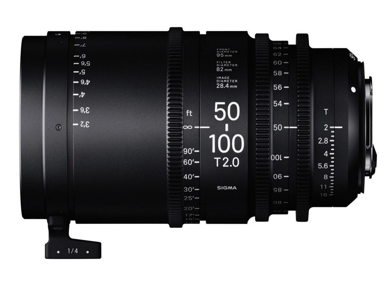 Sigma 50-100mm t2 cine zoom lens (pl mount)