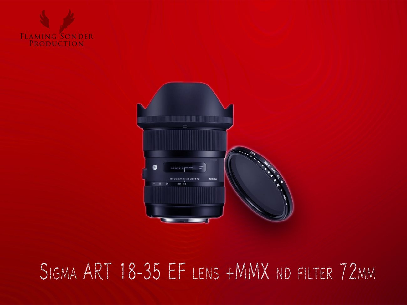 Sigma art 18-35 ef lens +variable nd filter 72mm