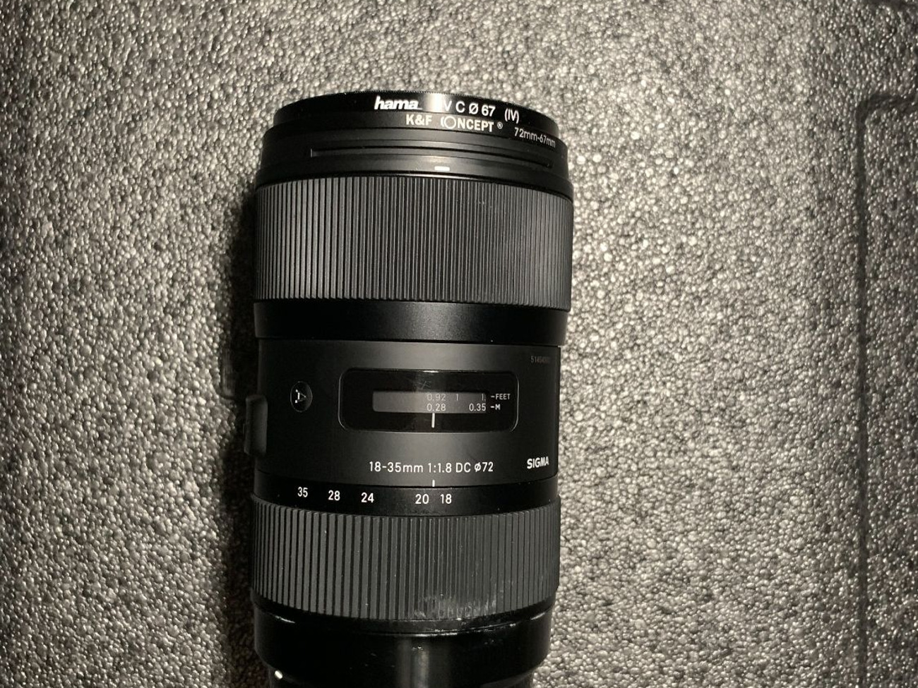 Sigma art 18-35mm lens