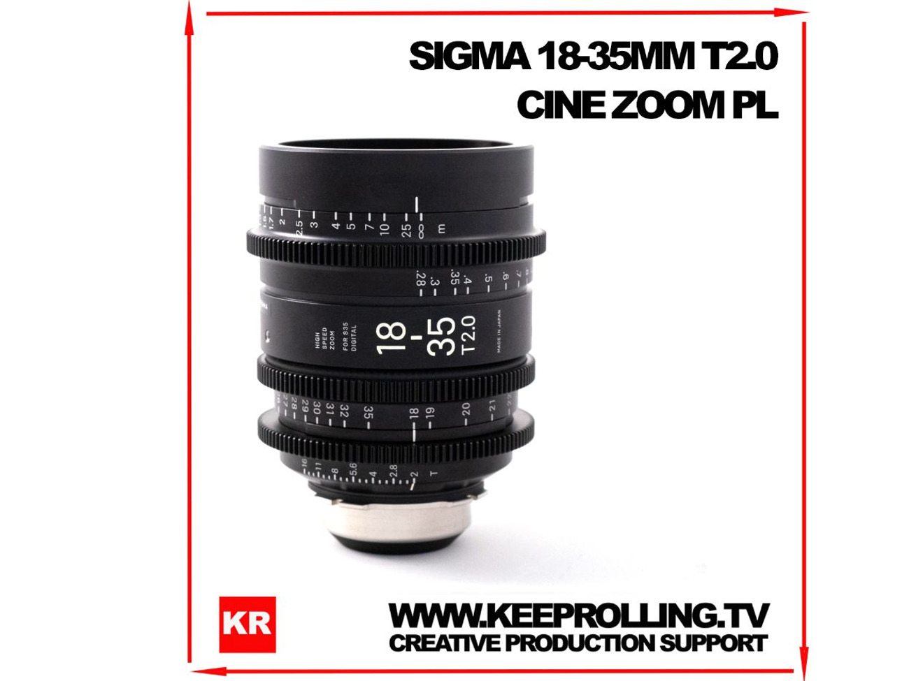 Sigma cine zoom lens // 18-35mm // t2.0