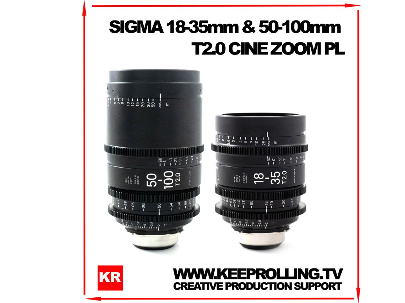 Sigma cine zoom lens set // 18-35 // 50-100 // t2.0