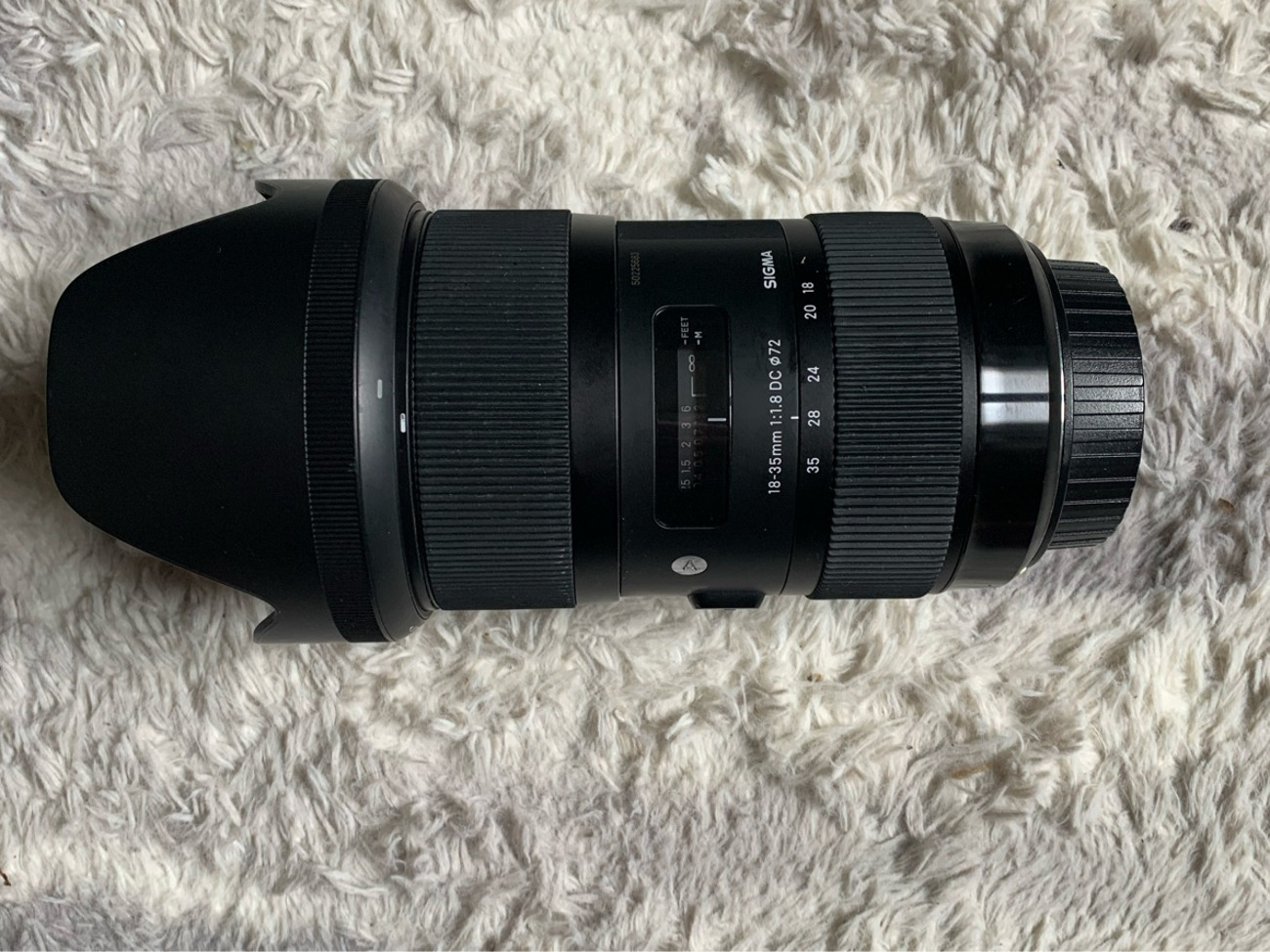 Sigma f1.8 18-35mm lens 