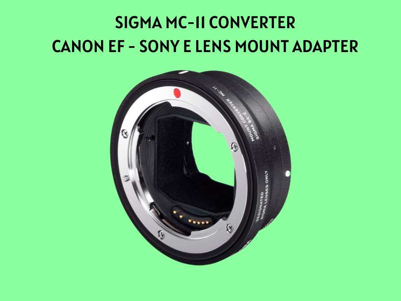 Sigma mc-11 / canon ef - sony e lens mount adapter (mc11)