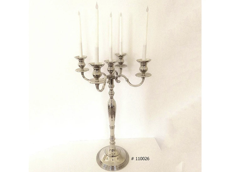 Silver candelabra 38 inch tall # 110026