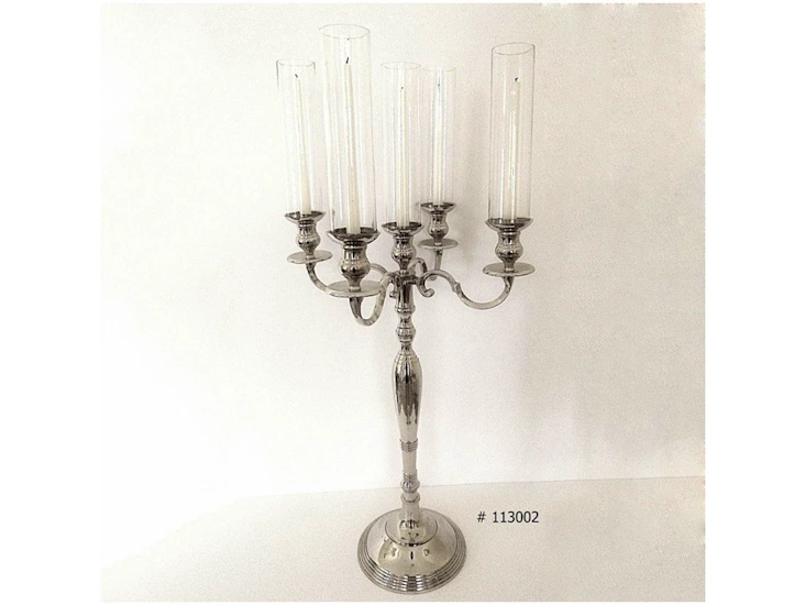 Silver candelabra 38 inch tall # 113002