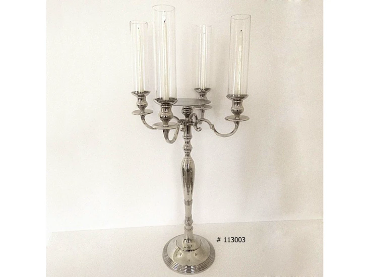 Silver candelabra 38 inch tall # 113003