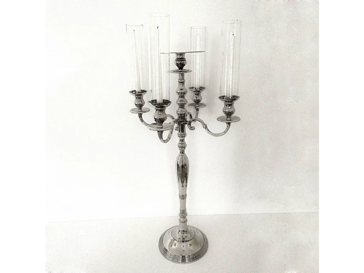 Silver candelabra 38 inch tall # 113004