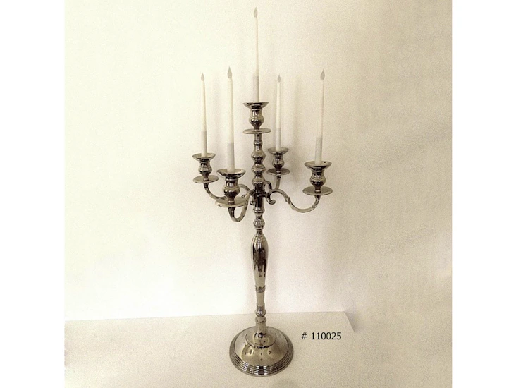 Silver candelabra 45 inch tall # 110025