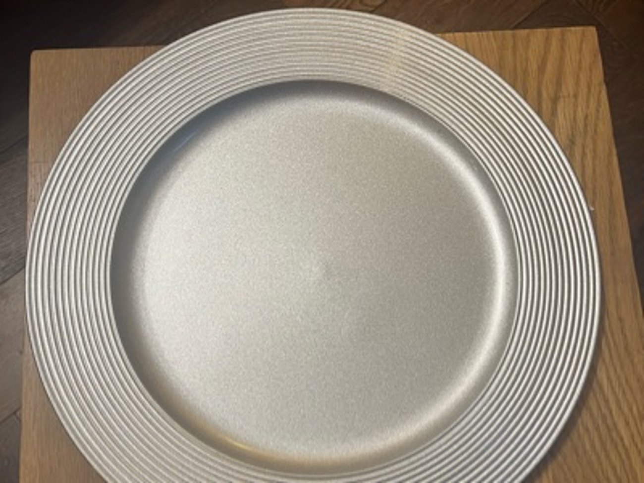 24 silver charger plates