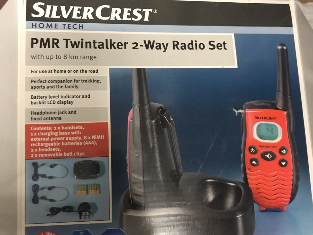 Silvercrest two way radio walkie talkie set