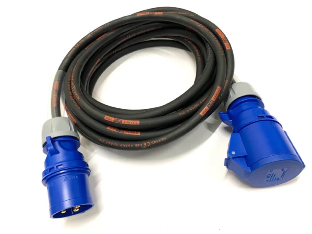 Single phase 16a extension lead, 20 meter