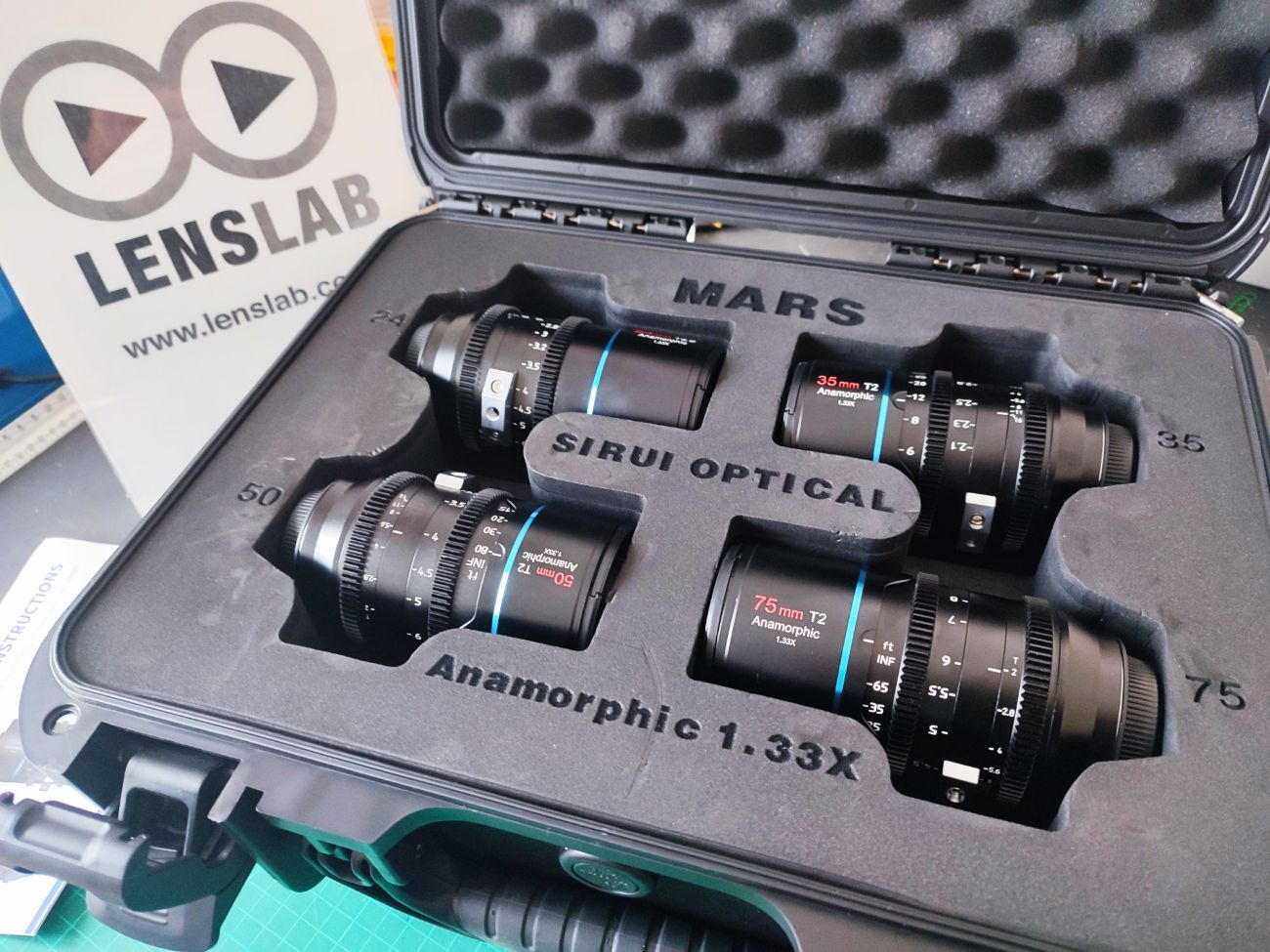 Sirui 1.33x t2 to t2.9 anamorphic lens set, mft