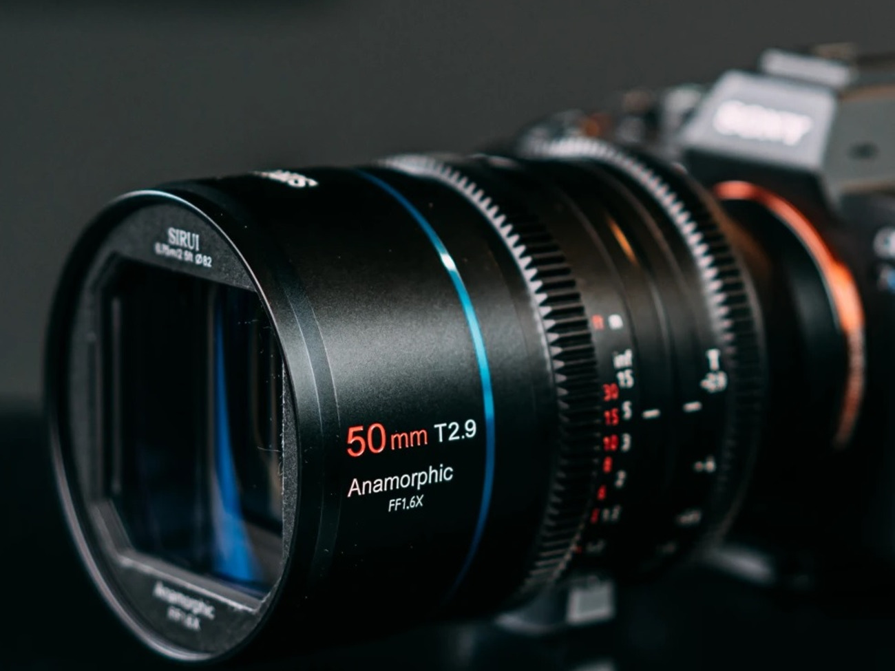 Sirui 50mm t2.9 1.6x full-frame anamorphic lens (e-mount)
