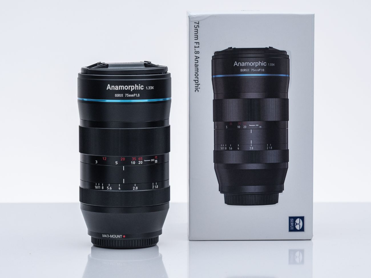 Sirui 75mm f/1.8 1.33x anamorphic lens for mft