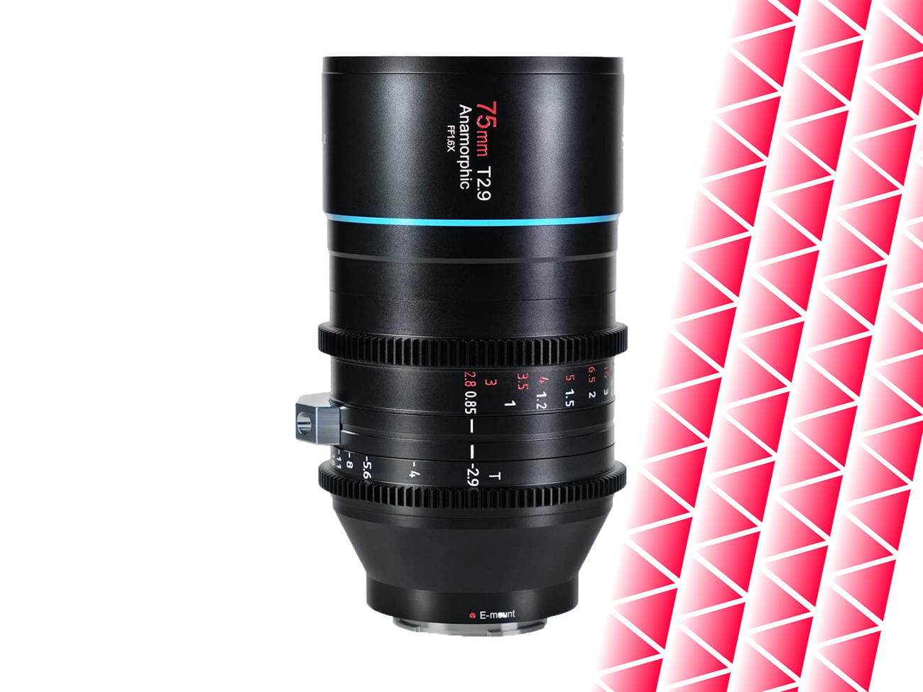 Sirui 75mm t2.9 1.6x full-frame anamorphic lens (e mount) + diopter set
