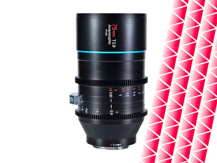 Sirui 75mm t2.9 1.6x full-frame anamorphic lens (e mount) + diopter set